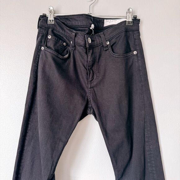 Rag & Bone High Rise Skinny Black Jean Size 27 - Picture 3 of 8